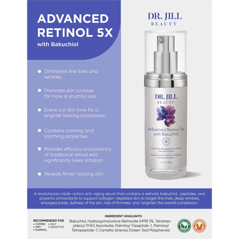 Dr. Jill Beauty – Advanced Retinol 5x with Bakuchiol