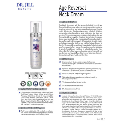 Dr. Jill Beauty - Age Reversal Neck Cream 1.8 oz