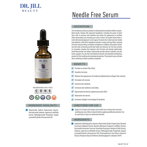 Dr. Jill Beauty - Needle Free Serum 1 oz.