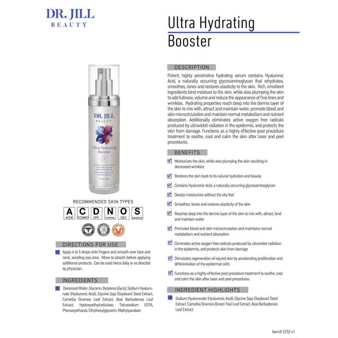 Dr. Jill Beauty - Ultra Hydrating Booster 1.8 oz.