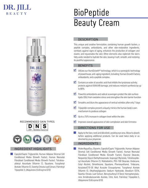 Dr. Jill Beauty - BioPeptide Beauty Cream 1.8oz