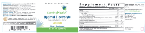 Optimal Electrolyte Lemonade 8.68 oz