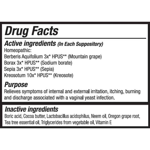 Yeast Arrest 28 suppositories