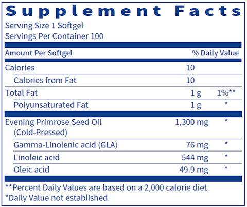 Evening Primrose Oil 100 gels