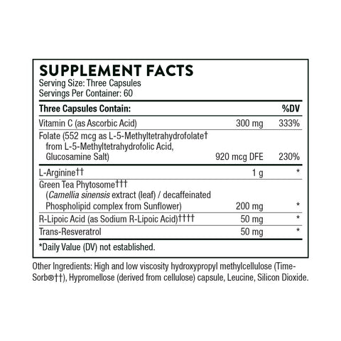 Thorne Research - L-Arginine Plus (Perfusia Plus) 180 caps