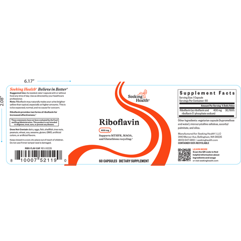Seeking Health - Riboflavin 400mg 60 caps