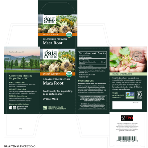 Gaia Maca Root 60 caps