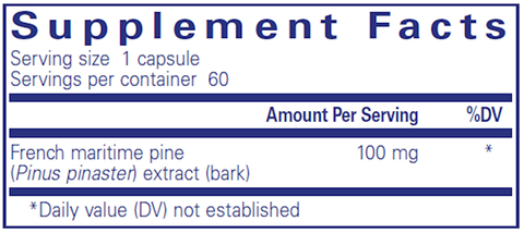 Pycnogenol 100 mg 60 vegcaps
