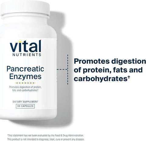 Vital Nutrients - Pancreatic Enzymes 90 caps
