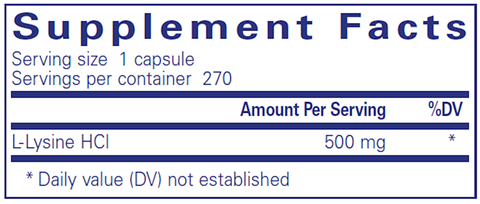l-Lysine 270 caps