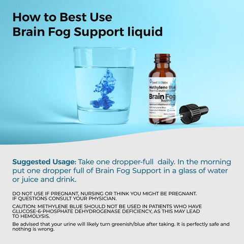 Methylene Blue - Brain Fog Support 1 fl oz