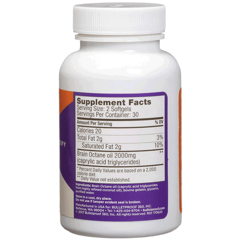 Brain Octane Softgels 60 gels
