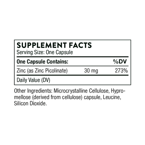 Zinc Picolinate 30mg 180 caps