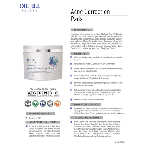 Dr. Jill Beauty® - Acne Correction Pads 60 pads