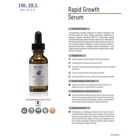 Dr. Jill Beauty - Rapid Growth Serum 1 fl oz