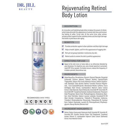 Dr. Jill Beauty – Rejuvenating Retinol Body Lotion