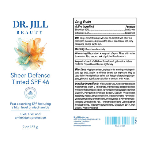 Dr. Jill Beauty - Sheer Defense Tinted SPF 46 1.7 oz