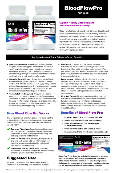 Dr. Jill Health® - BloodFlowPro 60 caps