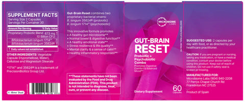 Gut Brain Reset (formally named ZenBiome Dual) 60 caps