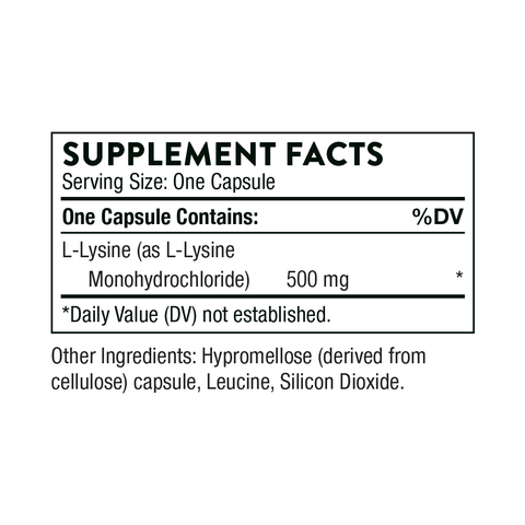Lysine (L-Lysine) 60 caps