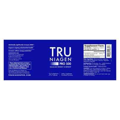 Tru Niagen Pro 500 30 count