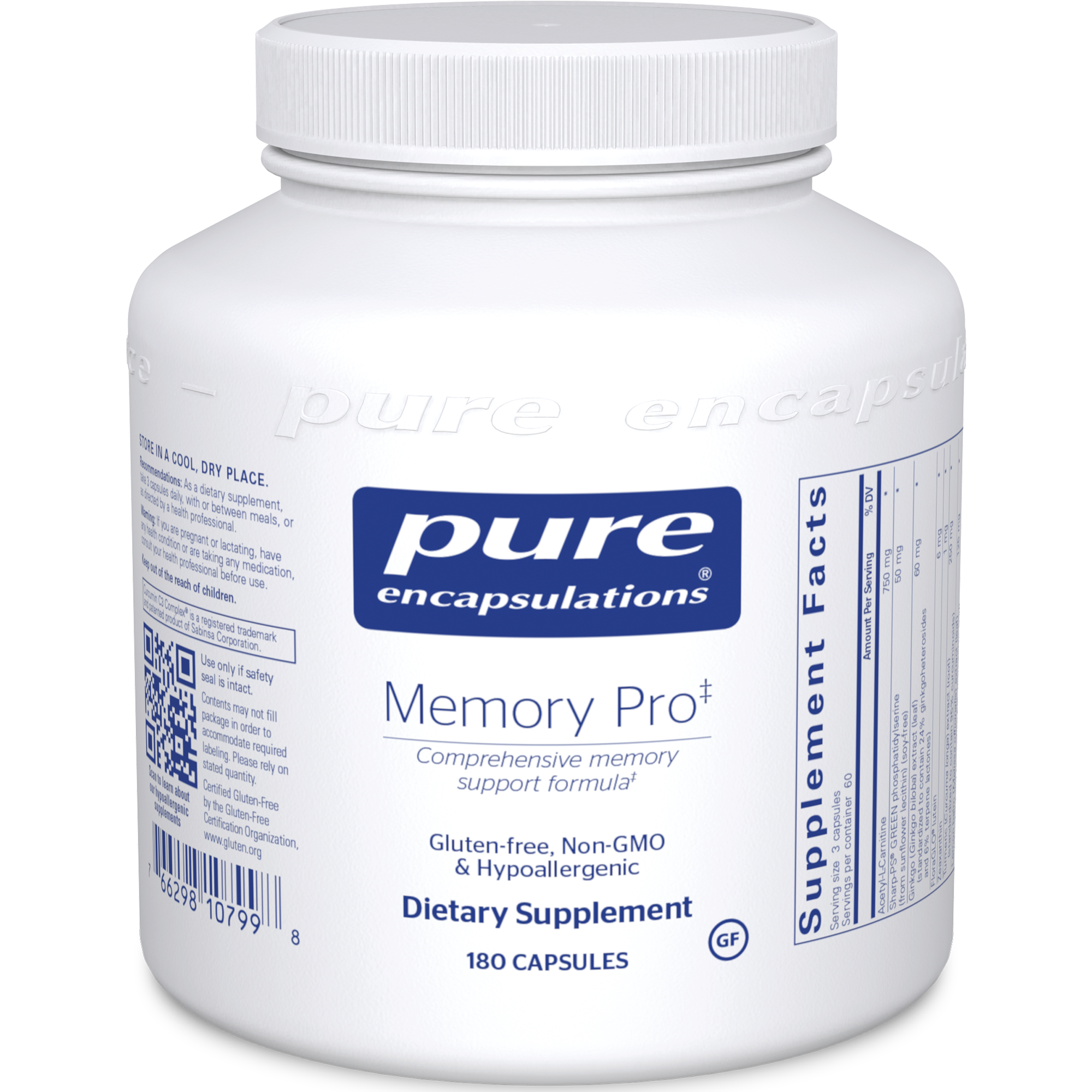 Memory Support Caps Memory Pro 180 caps – Dr. Jill Health