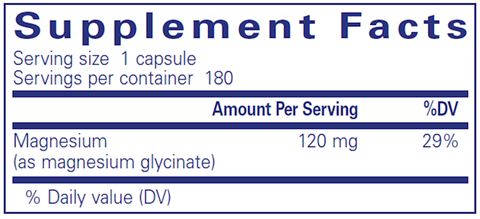 Magnesium (glycinate) 180 caps