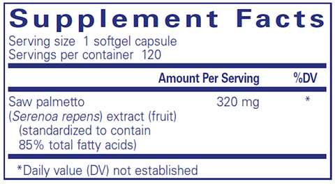 Pure Encapsulations - Saw Palmetto 320 120 caps