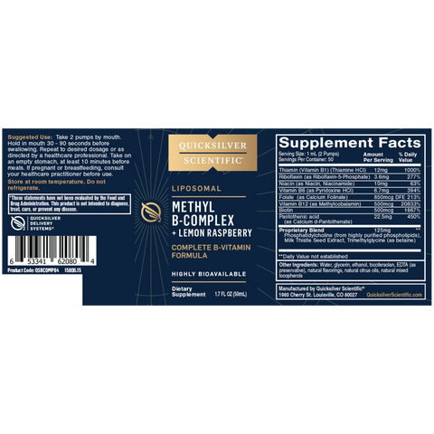 Quicksilver - Methyl B-Complex Liposomal 1.7 oz