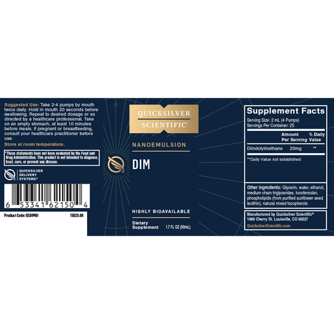 Quicksilver - DIM Nanoemulsified 1.7 oz