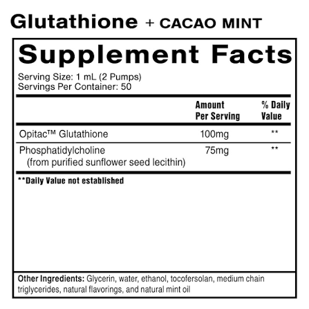 Glutathione with Cacao Mint 1.7 oz