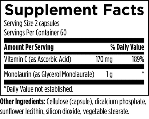 Dr. Jill Health® - Monolaurin C 120 caps