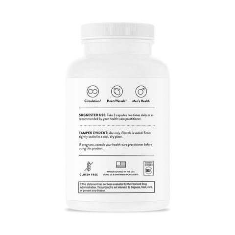Thorne Research - L-Arginine Plus (Perfusia Plus) 180 caps